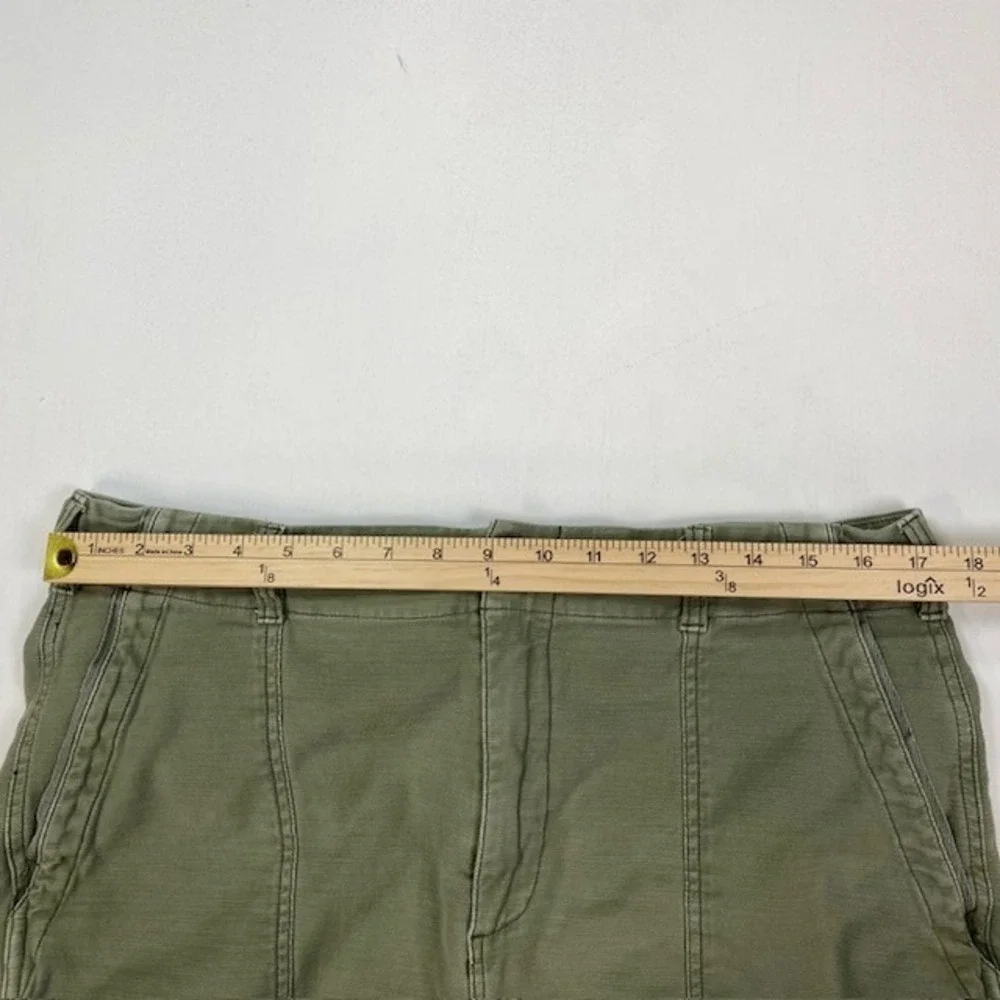 Faherty Brand Olive Green Utility Patch Pocket Shorts Mens 32 WBS2304FTG Stretch